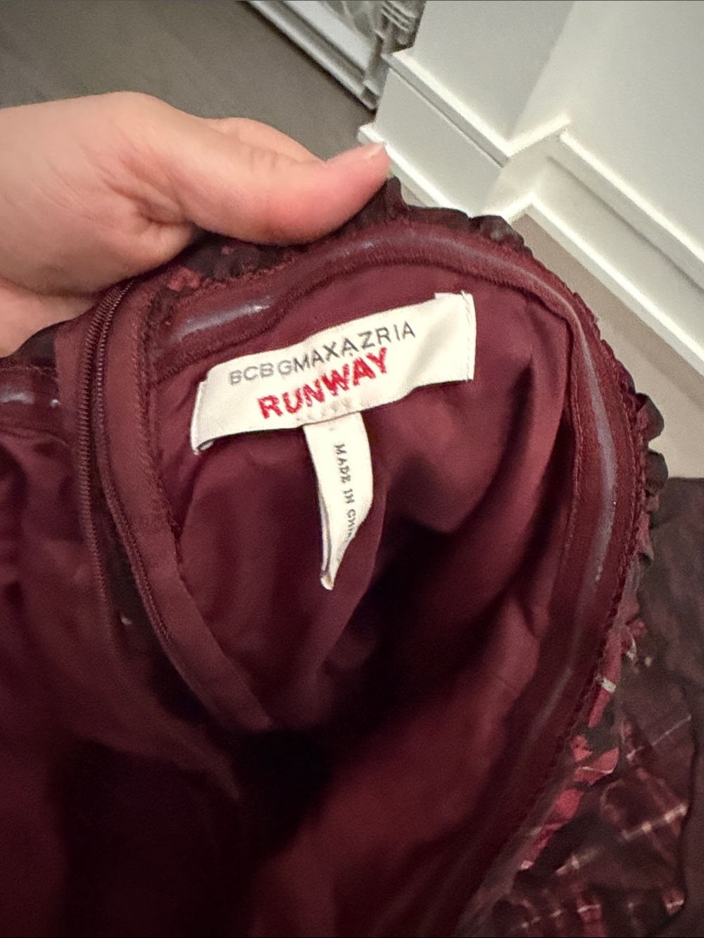 BCBGMaxAzria Viviene Westwood Style Strapless Red Plaid & Solid Cocktail Dress S - Picture 2 of 3